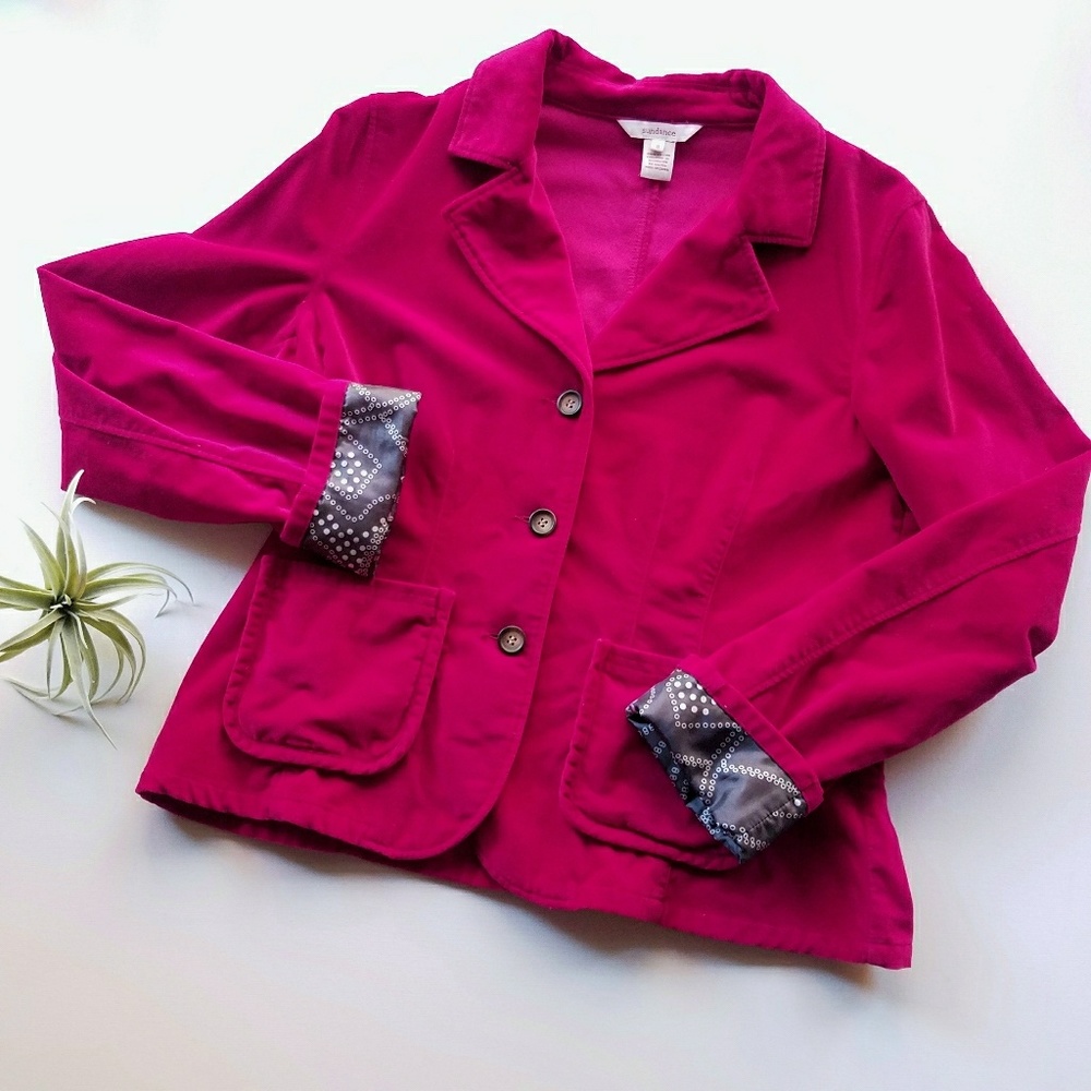 SUNDANCE Red Blazer Size 8
